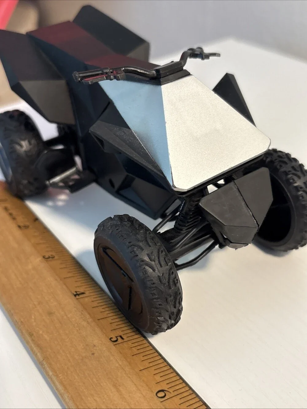 Tesla 3D Printed Style Cyber Quad Atv Toy 5” Plastic Toy